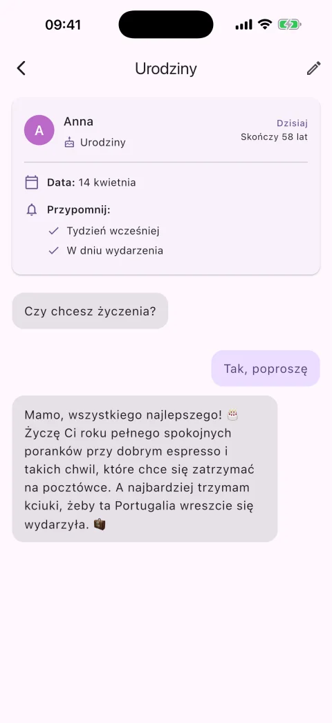 Urodzinnik: rozmowa, w której apka układa życzenia